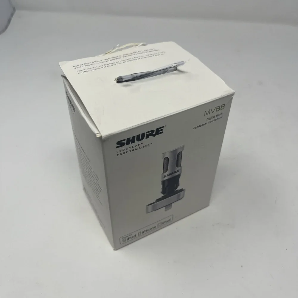Shure MV88 Digital Stereo Condenser Microphone for iPhone iPad iPod